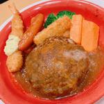 ビーフ100％粗挽き肉厚ステーキ風　ハンバーグ(ガスト 武蔵藤沢店 )