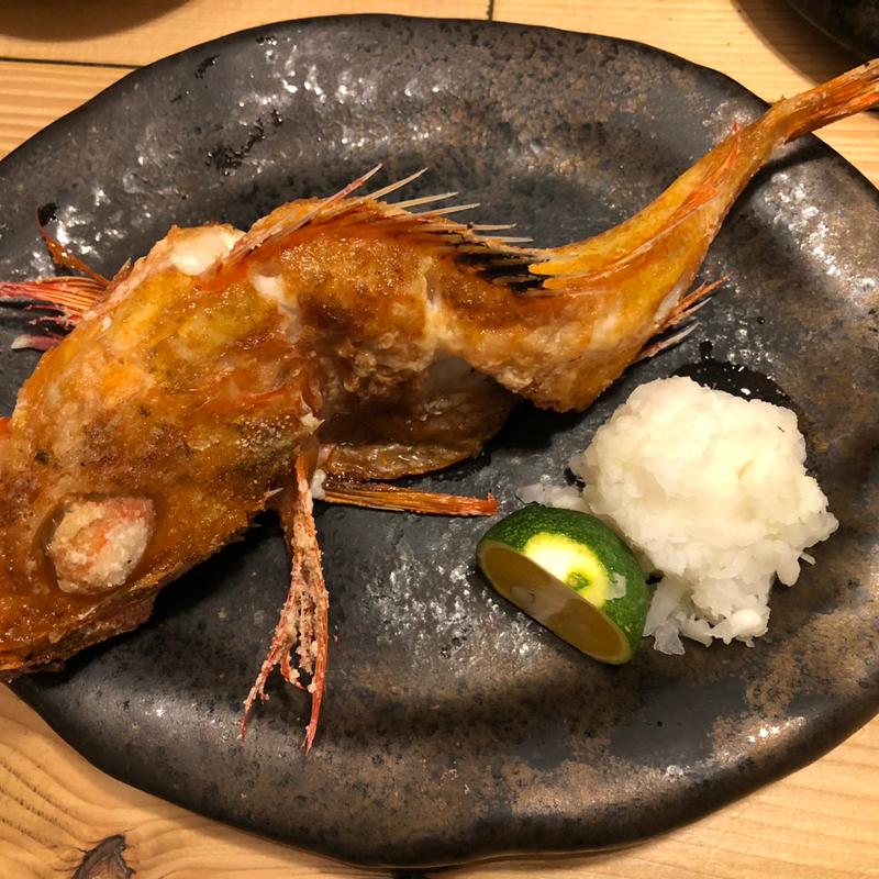 きんきの一本焼き(炭火焼き リリー 渋谷店)