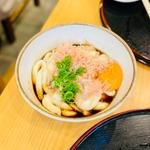 月見伊勢うどん