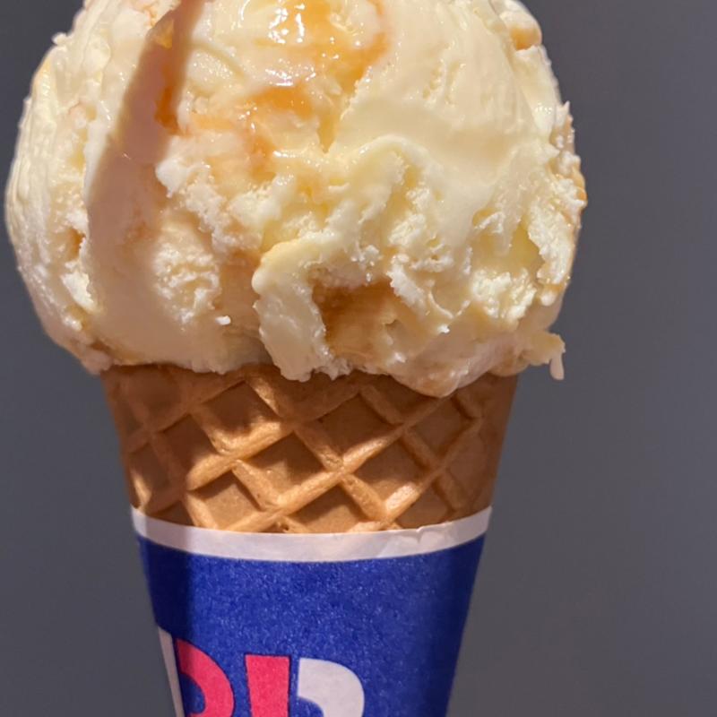 キャラメルリボンシングルコーン誕生日無料クーポン(サーティワンアイスクリーム イオンモール名古屋茶屋店)