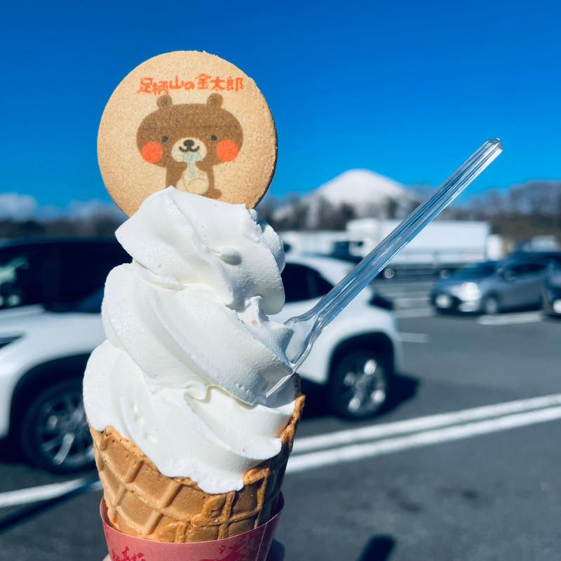 金太郎相撲ソフトクリーム(シュガーマウンテン EXPASA足柄下り店)