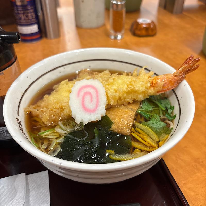 特製大えび天そば（温）(山田うどん食堂 上尾小泉店 )