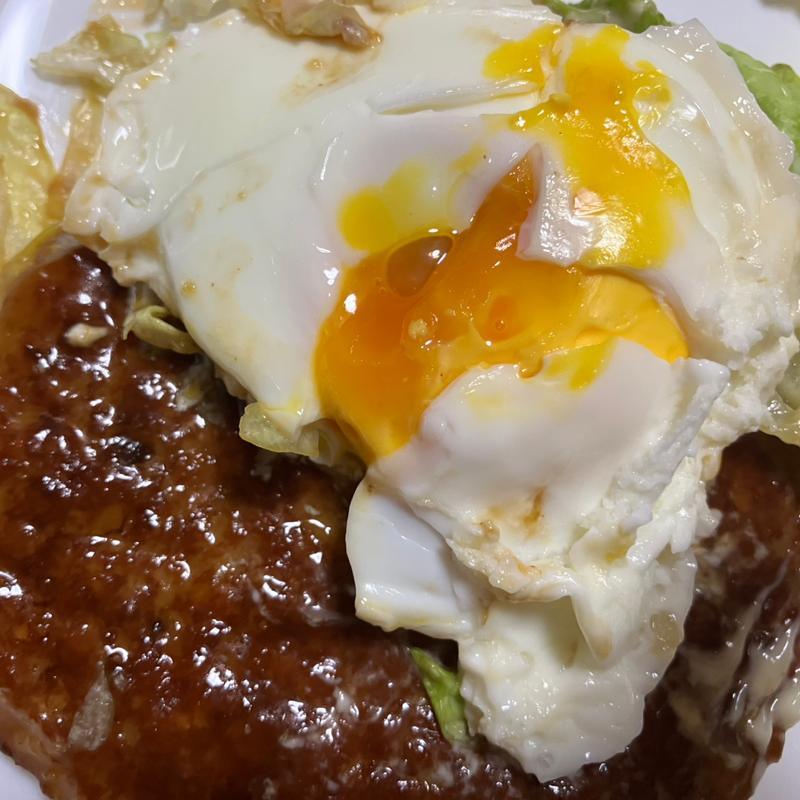 ロコモコ丼(喫茶サンルーム)