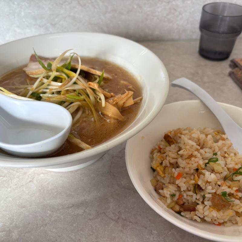 ネギラーメン&ミニチャーハン(ラーメンショップ 黒石北店 )