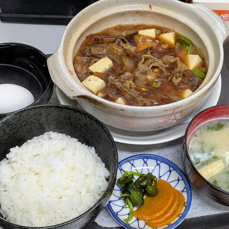 牛肉すき焼き定食(清乃屋食堂 )