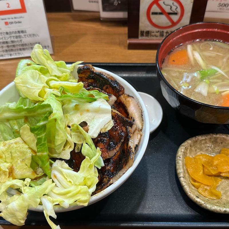 国産バラ豚丼豚汁セット(なまらうまいっしょ! 本厚木店)