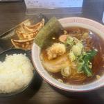 ニンニクラーメンAセット半ライス