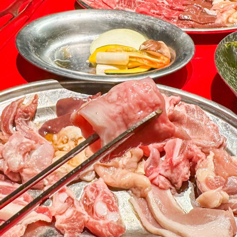 炭火焼肉＆とんちゃん食べ放題コース(あみちゃん 名駅店)