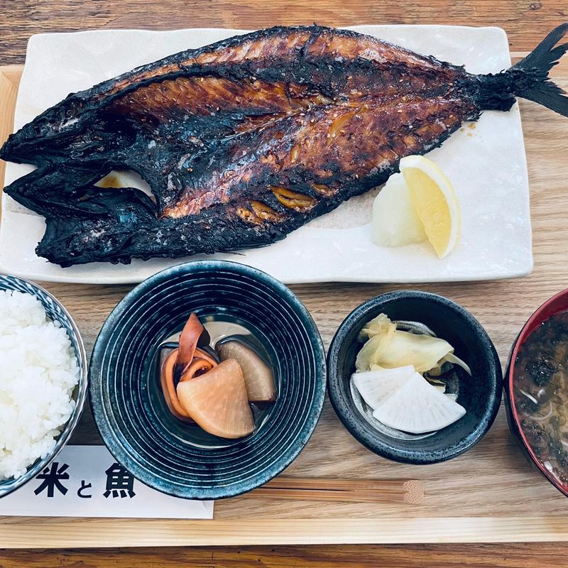 鯖利尻昆布醤油定食(米と魚)