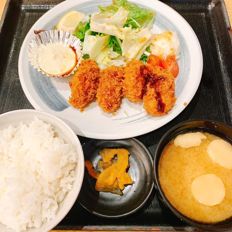 カキフライ定食(湯ったり苑 女池 )