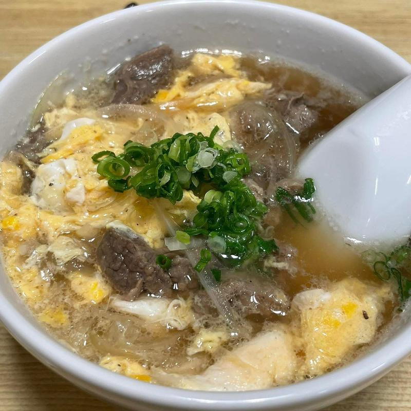 牛すじの玉子とじ(一福食堂)