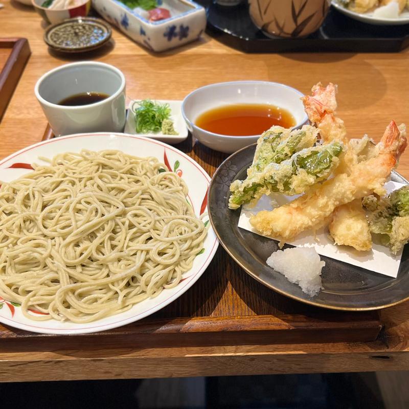 天ぷら蕎麦(手打ちそば 紫雲仙)