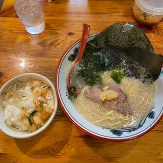 塩ラーメン、半ライス(椿　ラーメンショップ 木立店 )