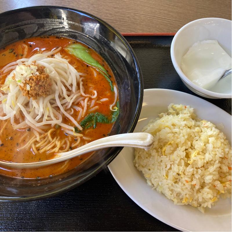 担々麺セット(麒麟飯店)