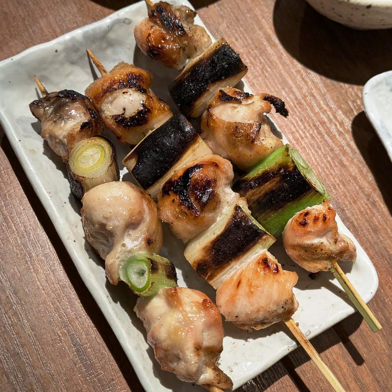 ねぎま串(塩)(炭火串焼と旬鮮料理の店 備長炭焼 遠州葵家)