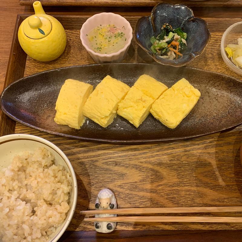 だし巻き定食(まごころみっきー食堂)