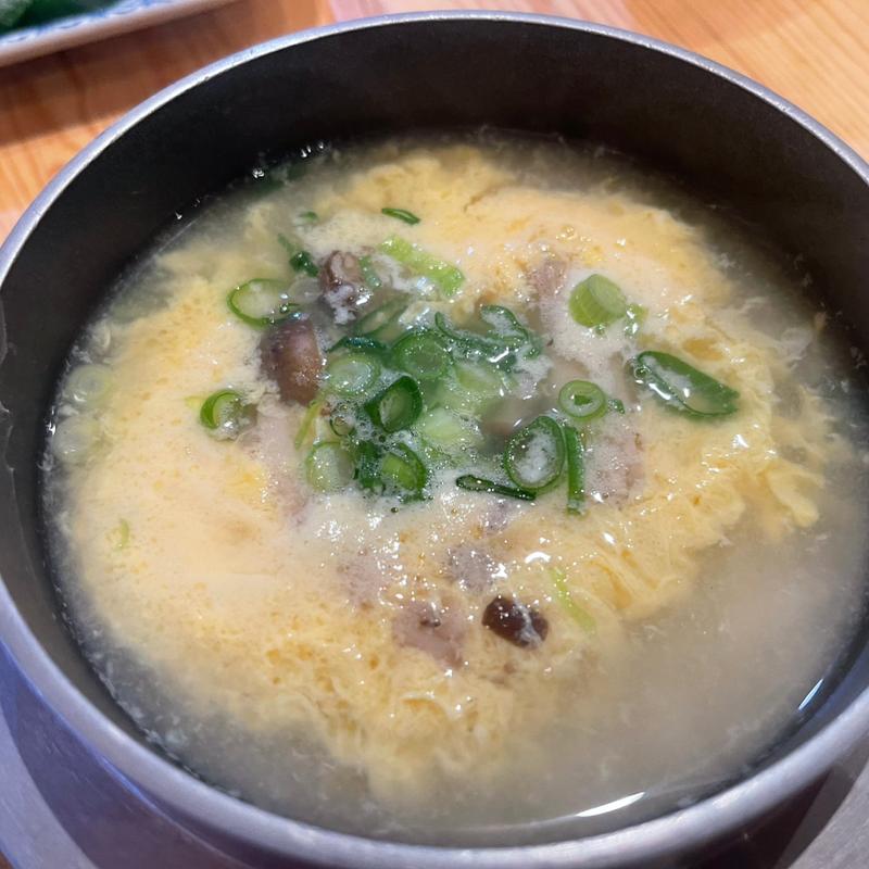 卵とじ茶漬け(大衆酒場 魚八)