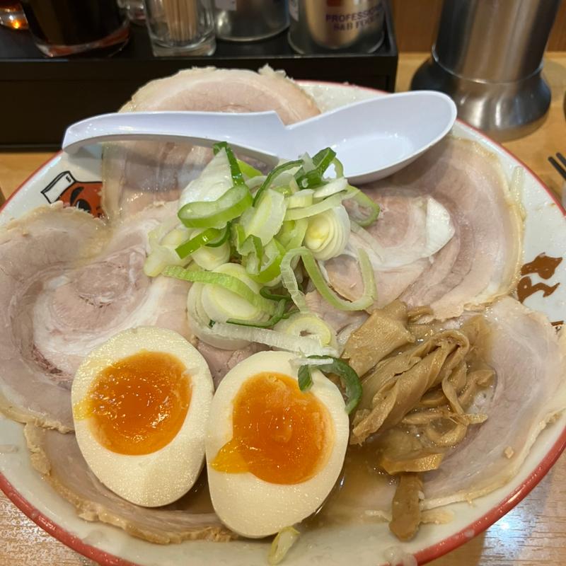 チャーシュー麺味玉(こってりらーめんなりたけ 幕張店)