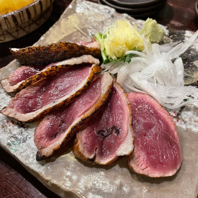 鴨のロースたたき(囲坊主)