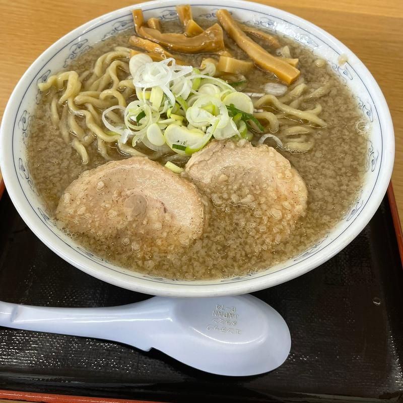 極煮干し中華(太麺)(中華そば雲ノ糸 山形あかねヶ丘店)