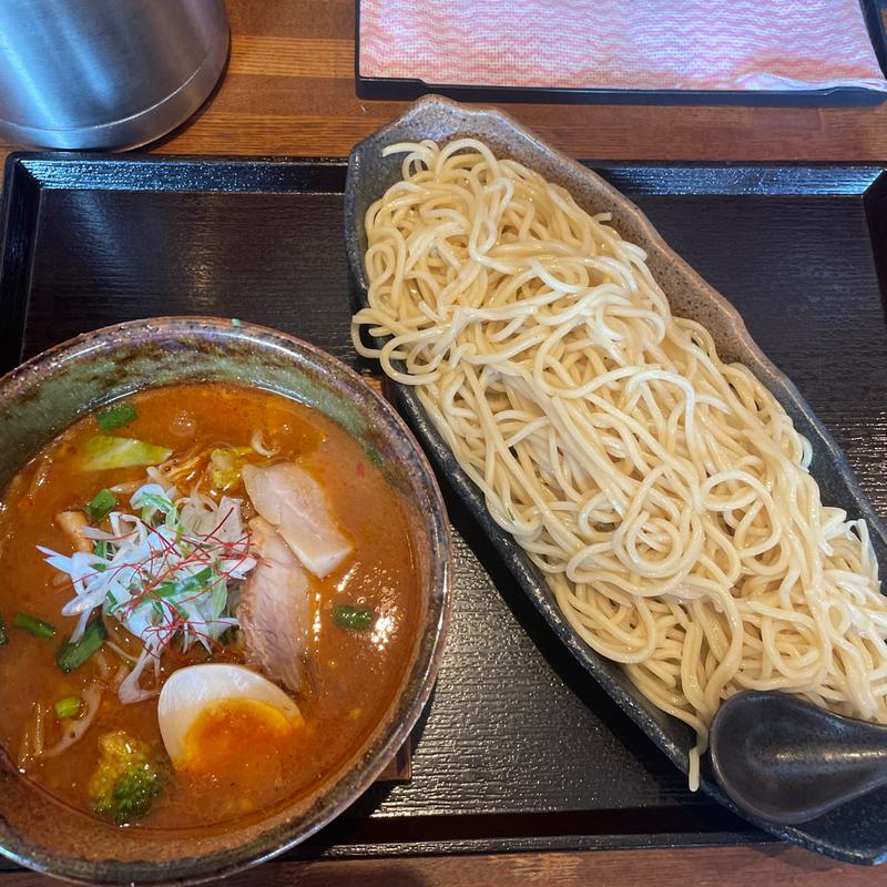 旨辛魚介つけ麺大盛り(麺屋 ぱんどら)