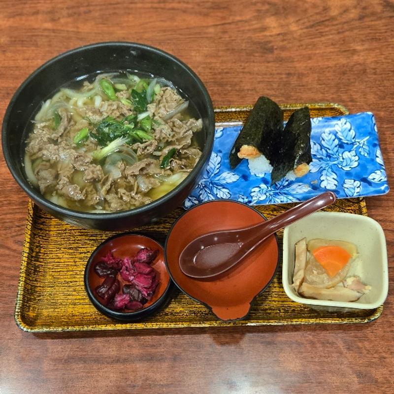 黒毛和牛肉うどん 天むすセット(味万 本店)