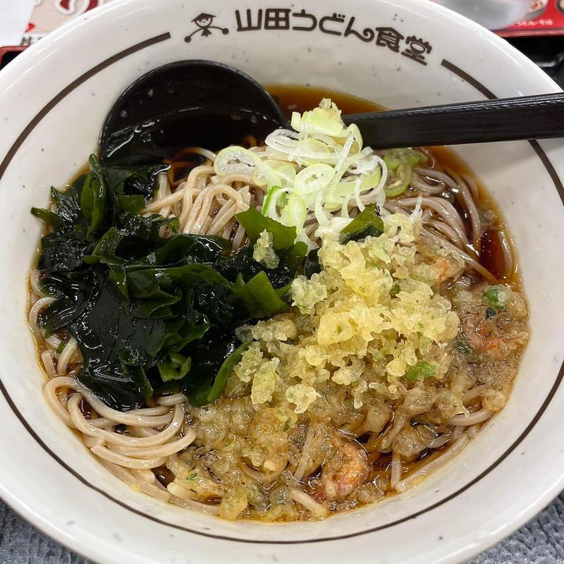 冷やしたぬき蕎麦(山田うどん食堂 五反田TOC店)