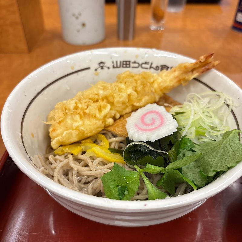 特製大えび天そば（冷）(山田うどん食堂 上尾小泉店 )