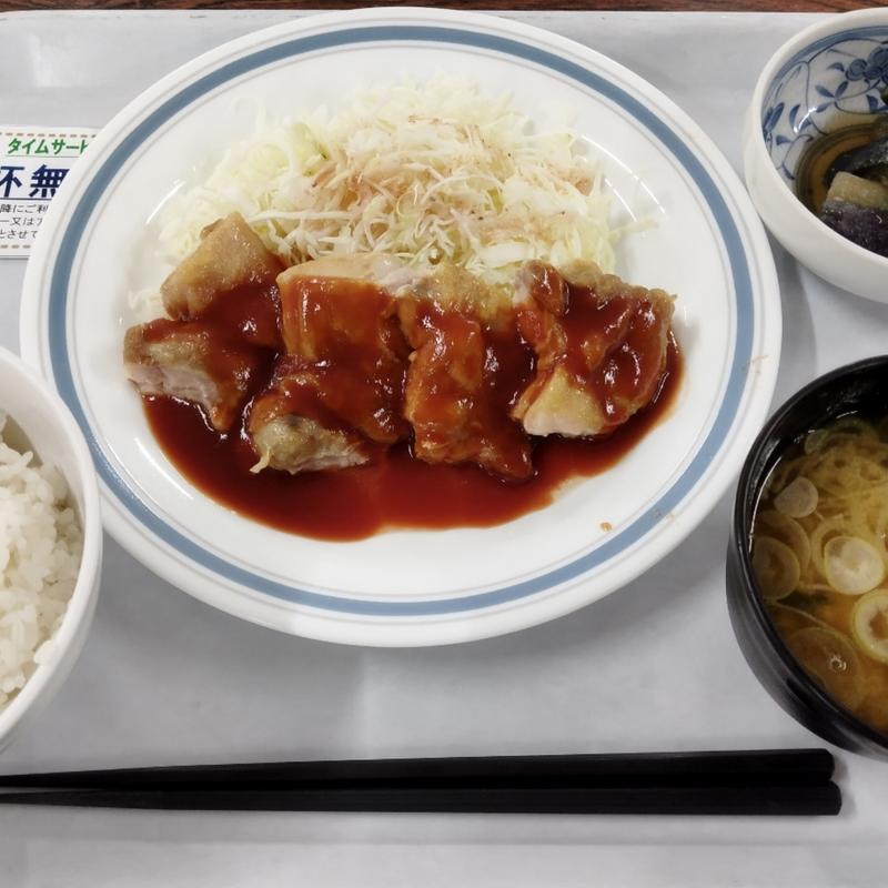 A定食(チキンソテー バーベキューソース)(葛飾区役所　食堂 )