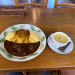 ハヤシソースのオムライスM (スープorサラダ、ドリンク付)