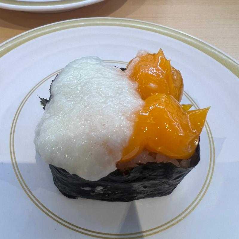 卵黄とろろ軍艦(かっぱ寿司 三木店)