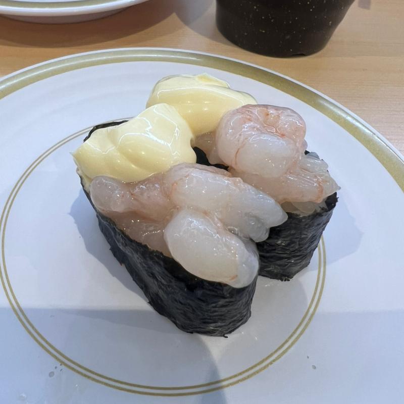 マヨ甘海老軍艦(かっぱ寿司 三木店)