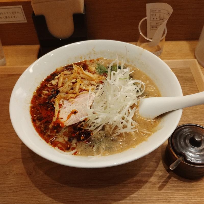 春野菜の白胡麻担々麺(鶏匠はしぐち)