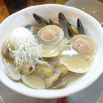 3種の貝らーめん 玉子(わらび)