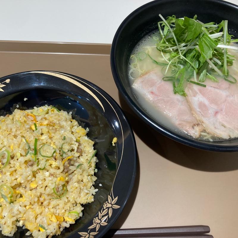 ゆず塩らーめん+チャーハン(須磨パティオ)