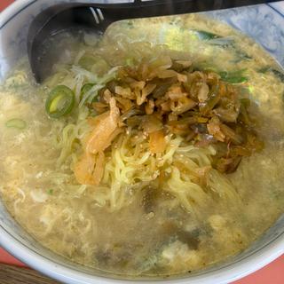 ニラ玉ザーサイラーメン