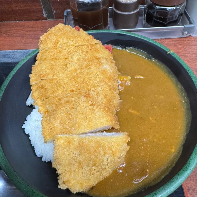 トンカツカレー(そば処 新田毎)