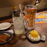 生搾りレモンサワー(大衆居酒屋 とりいちず 柏西口店)