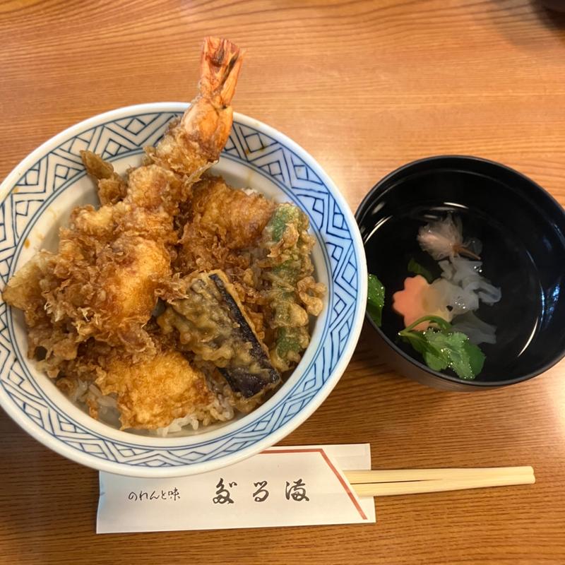 こだわり天丼セット(のれんと味 だるま料理店 （のれんとあじ だるまりょうりてん）)