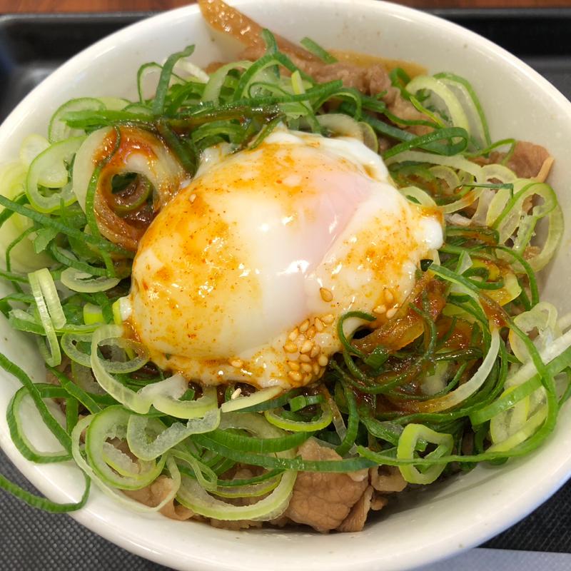 ネギたっぷり旨辛ネギたま牛めし(松屋 学芸大学店 )