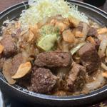国産牛やわらかサイコロステーキ（肉1.5倍）(肉屋食堂　たけうち)