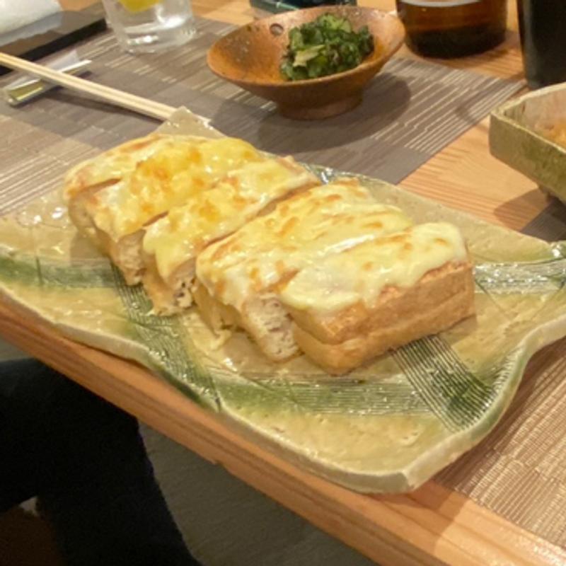 栃尾油揚げ ネギ納豆 チーズのせ(旬彩 桟司)