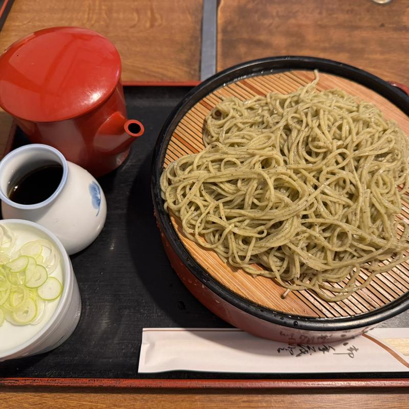 ざるそば：大盛り(更科大黒 )