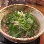 冷たい山椒肉そば(肉そば家 笑梟 （ふくろう）)