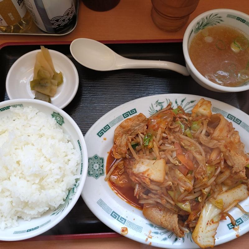 バクダン炒め定食(日高屋 阪急大井町ガーデン店)