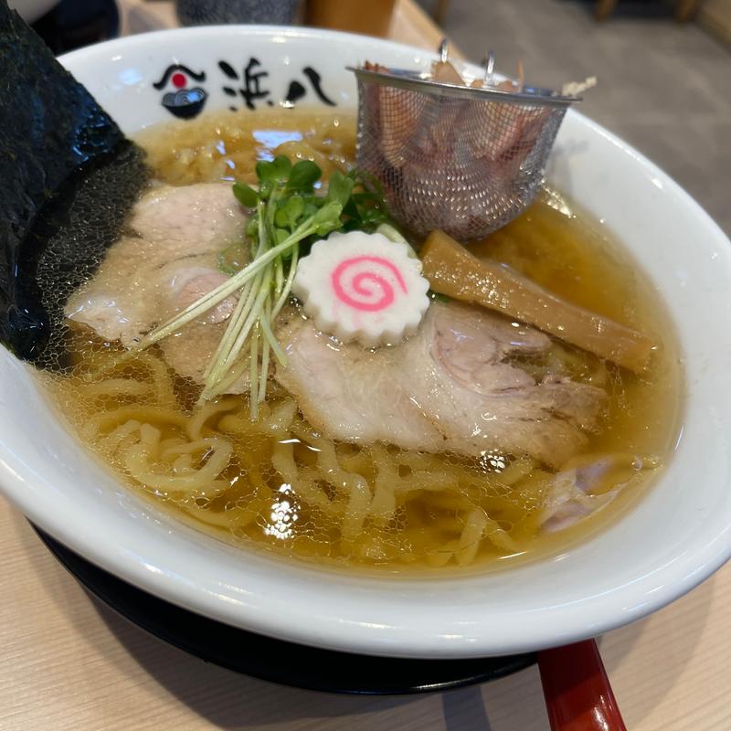 赤酢にぎり鮨と中華そばセット(巻き鮨・中華そば浜八)