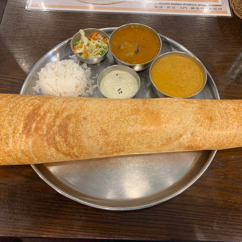 ランチドーサセット(アーンドラ・ダイニング 銀座)