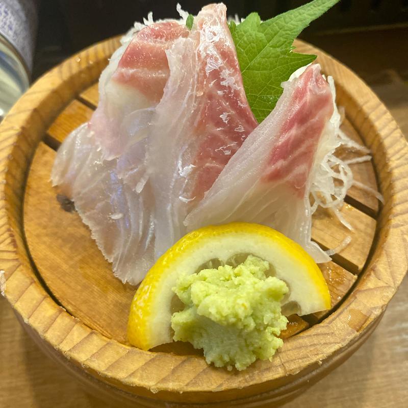 鯛の刺身(磯丸水産 長野駅前店)