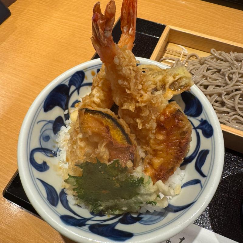 天丼セット(蕎麦処 いなたや アトレ亀戸店)