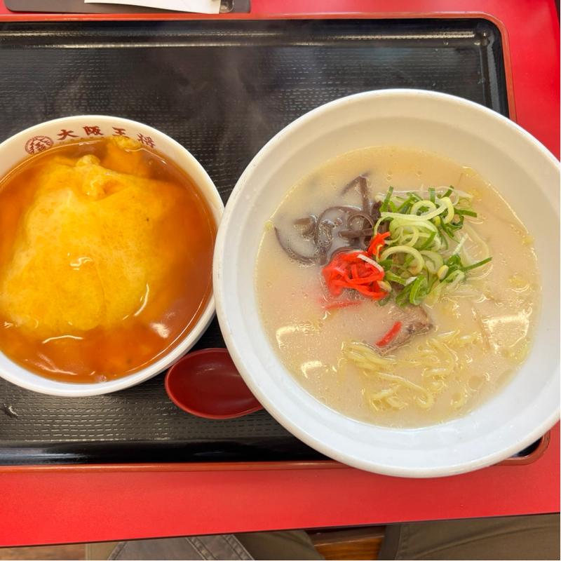 ミニ天津飯ラーメンセット(大阪王将 大日ベアーズ店)